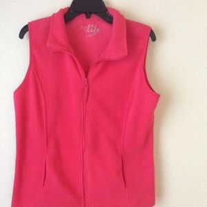 Made for Life Pink Fleece Vest
